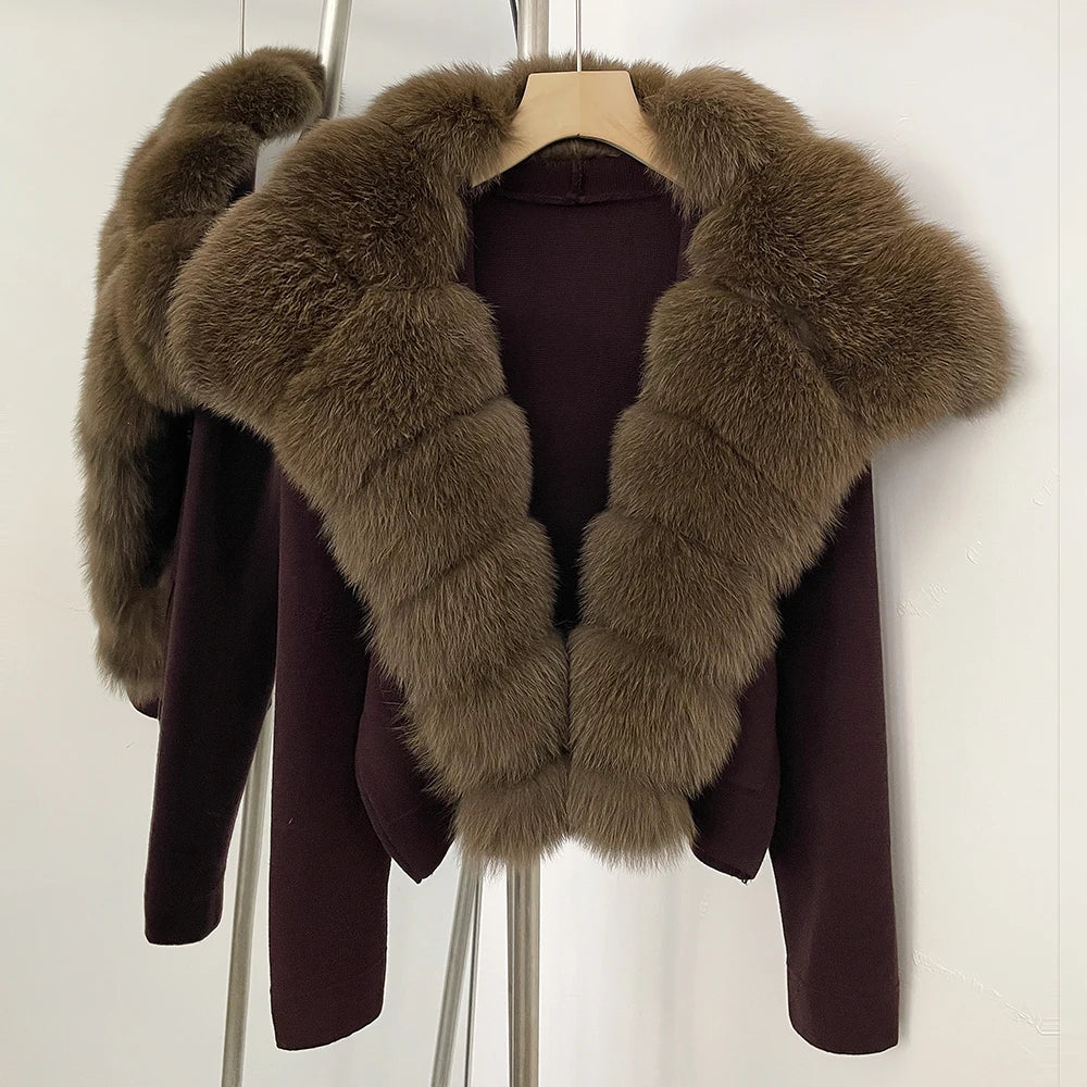 The Royal Real Fur Cardigan