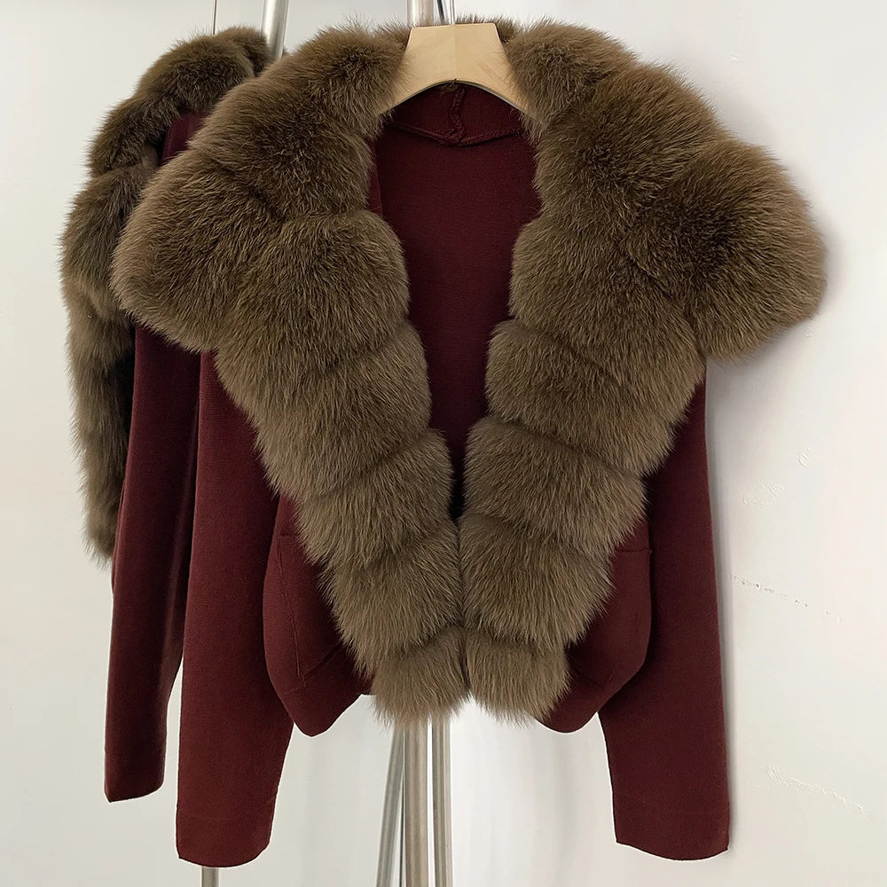 The Royal Real Fur Cardigan