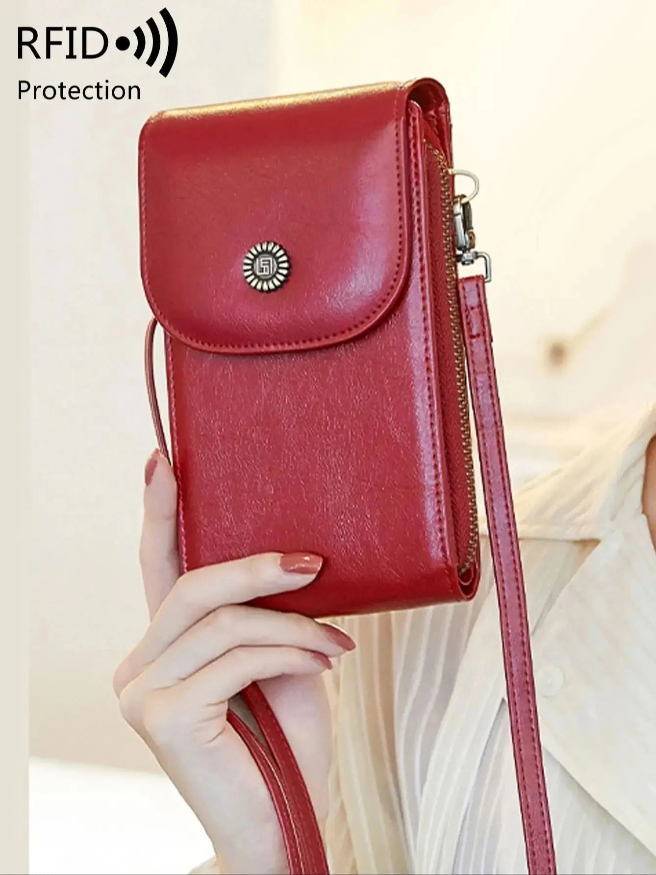 Ruby RFID Shielded Phone Crossbody