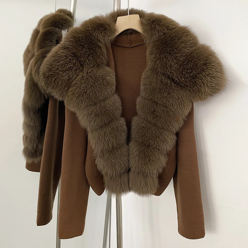 The Royal Real Fur Cardigan