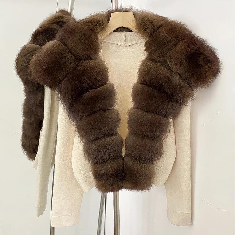 The Royal Real Fur Cardigan