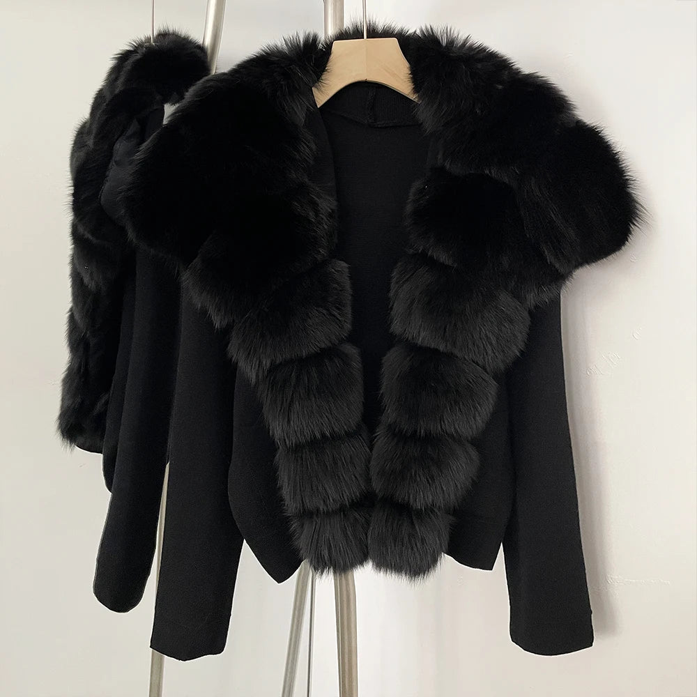 The Royal Real Fur Cardigan