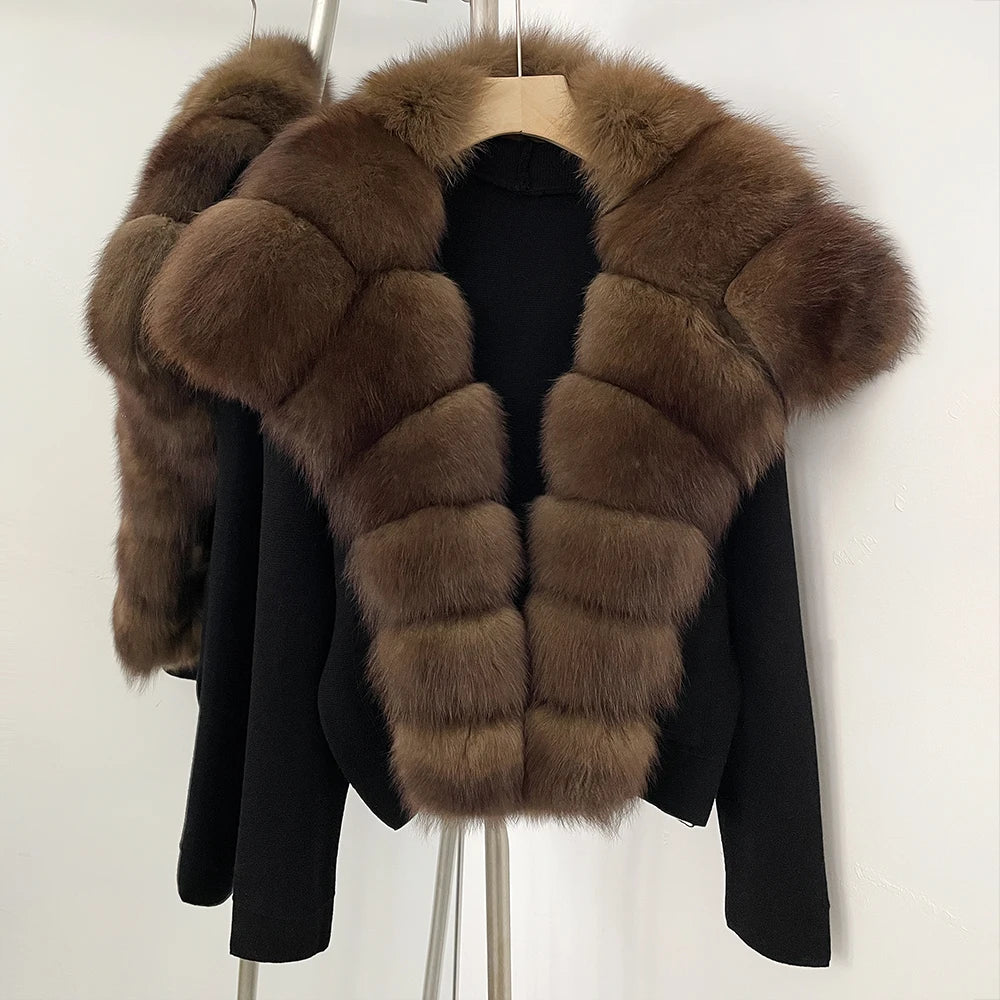 The Royal Real Fur Cardigan