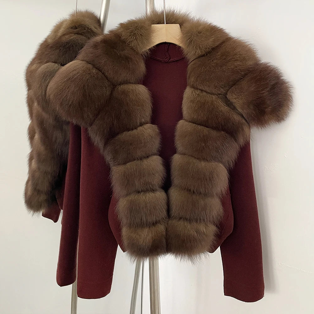 The Royal Real Fur Cardigan