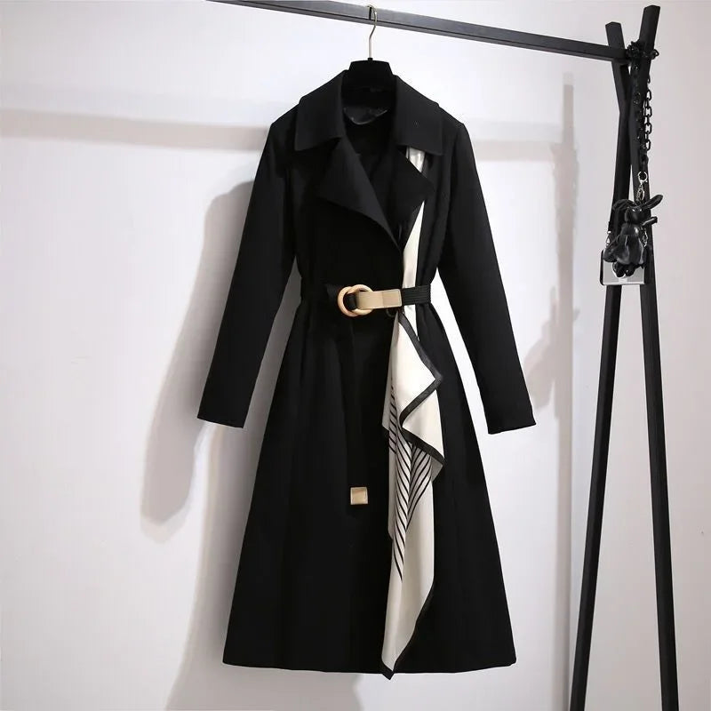 The Black Charisma Belted Coat
