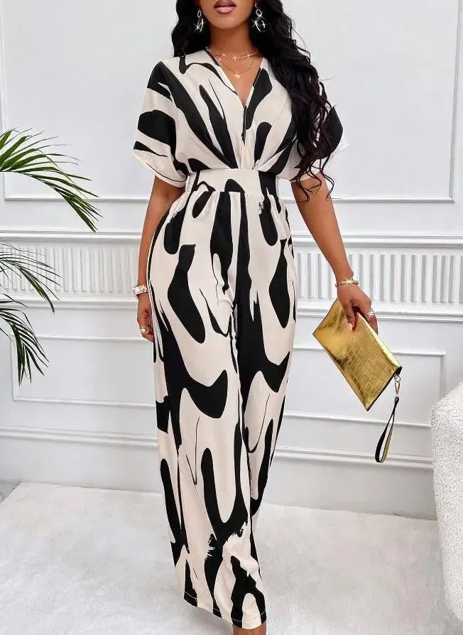 Neom Abstract Wide-leg Jumpsuit